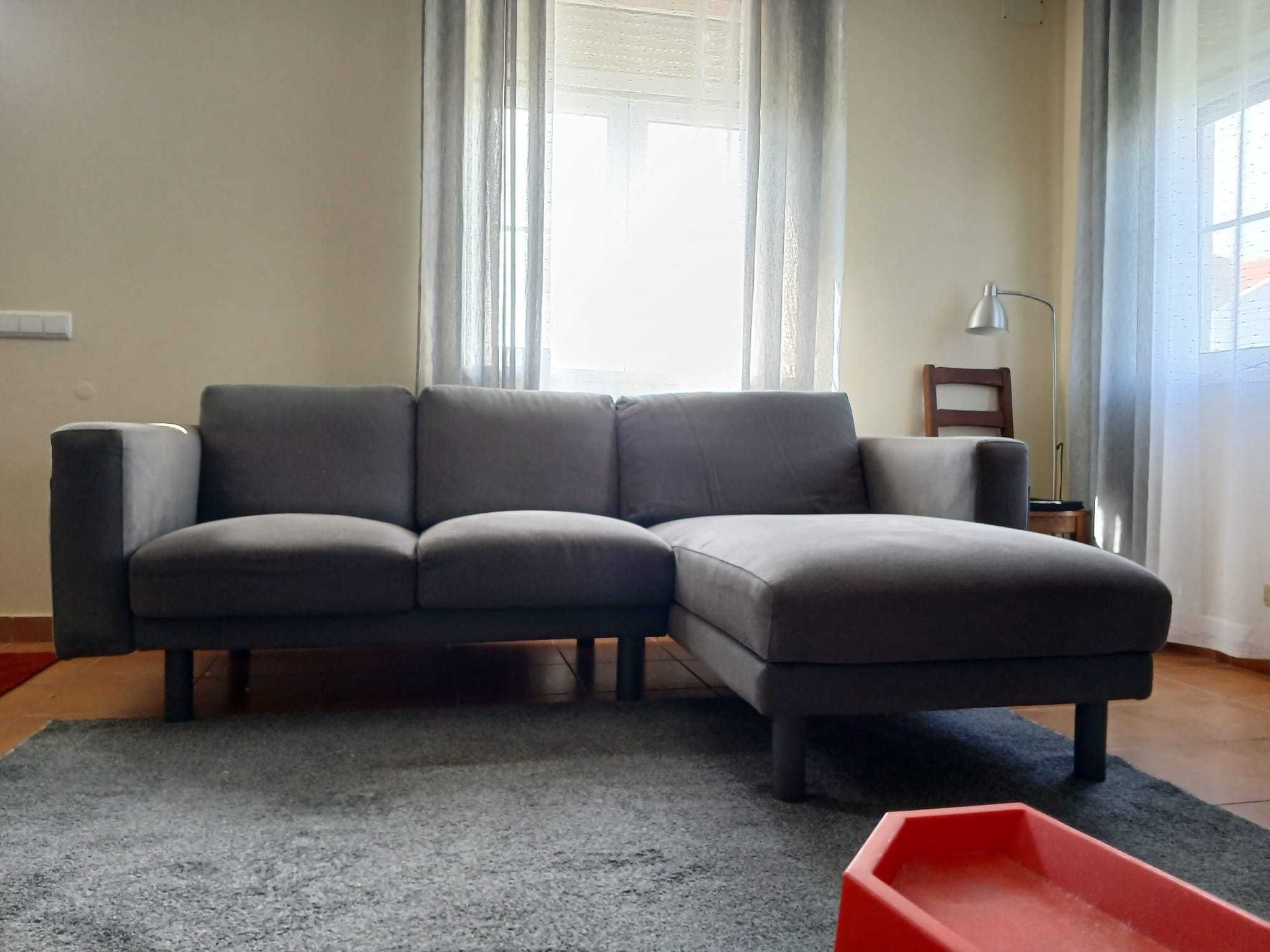Sofá 3lugares chaise longue IKEA Norsborg