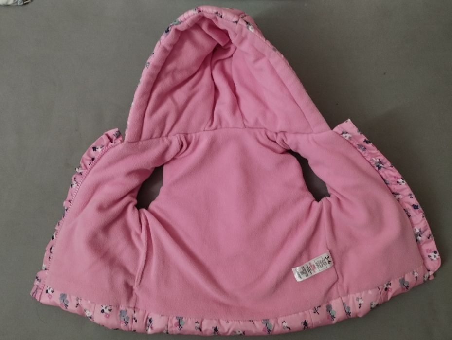 Kamizelka polarowa dziewczęca r. 62-68