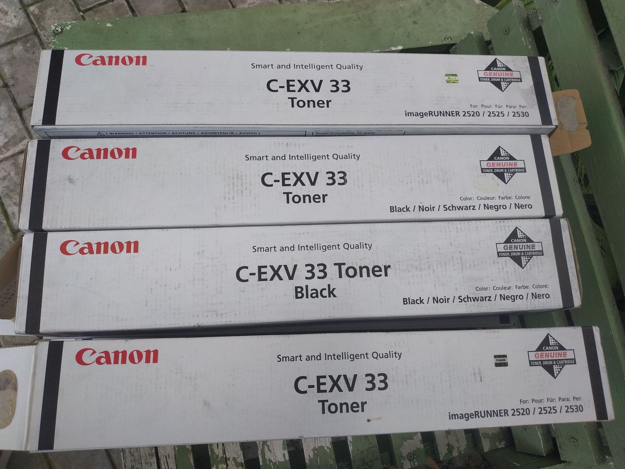 Пустые оригинальные тубы Canon C-EXV33