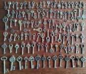 Conjunto de 125 Chaves Metal Novo