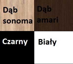 Skarbonka drewniana HDF, na tatuaż, dąb sonoma, amari, biały, czarny