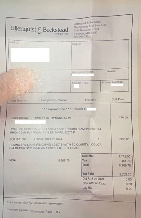 Anel com Diamante Natural - ROLEX PARTNER