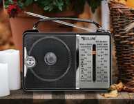 RADIO KUCHENNE PRZENOŚNE sieciowe bateryjne budowlane NA BATERIE 230V