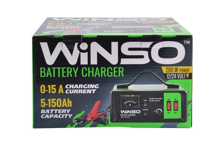 Зарядний пристрій для акумуляторів Winso (139400) 12-24V 15A