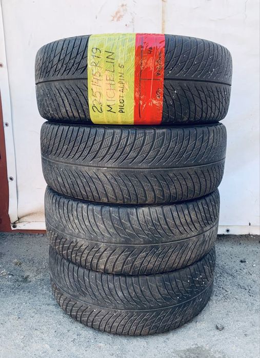 225 45 19 michelin alpin 5 зима 4 штуки протектор 85%