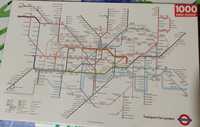 NOWE, oryginalnie zapakowane puzzle z UK London underground map