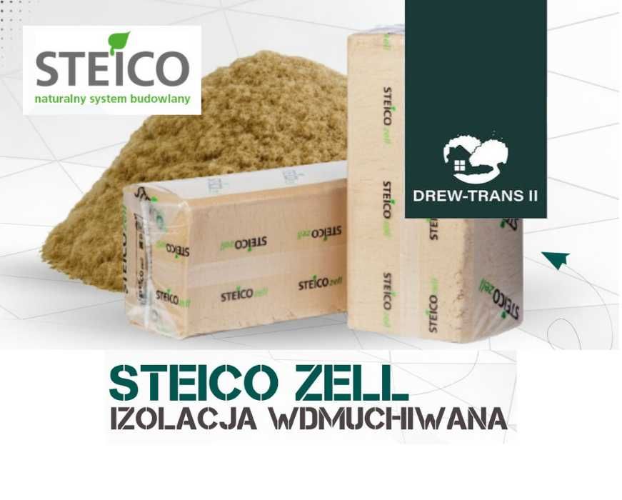 Wdmuchiwanie celulozy, wełny drzewnej Strop, dach, ściany Luźny zasyp