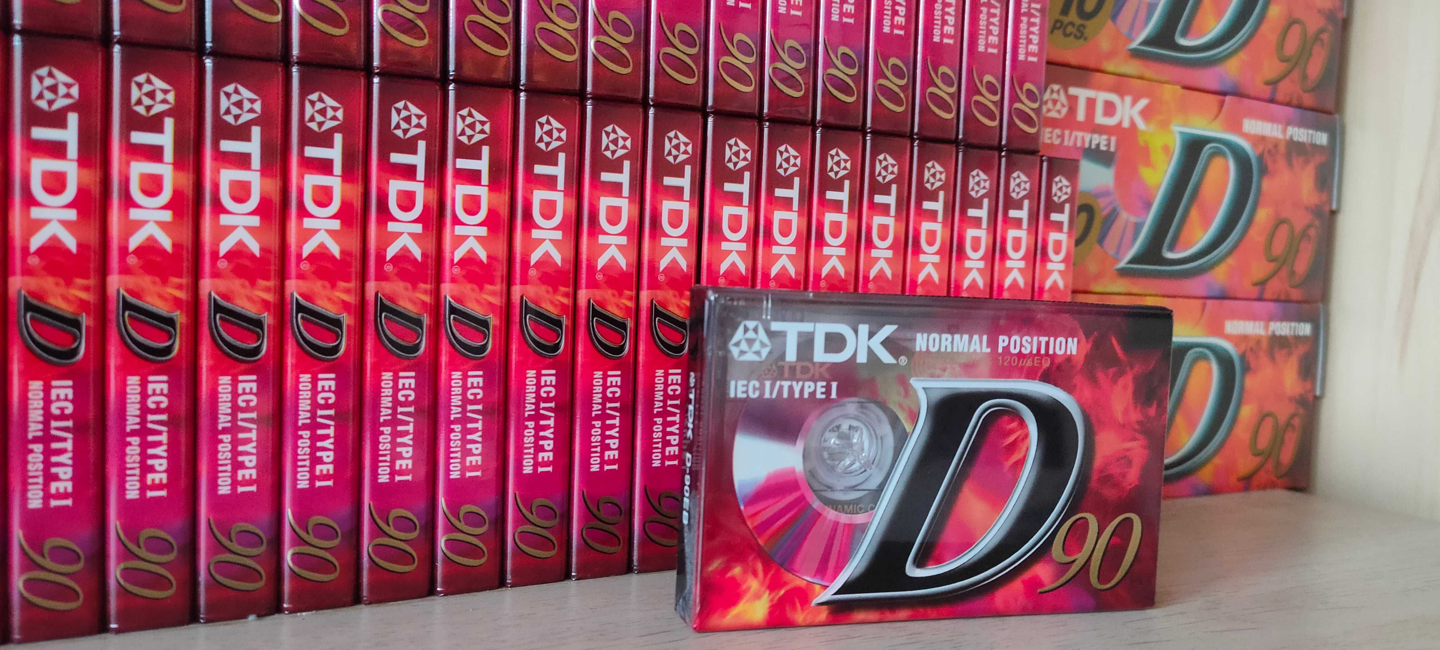 Kasety TDK D90 - 150 sztuk, nowe w foliach, opakowaniach_WAWA