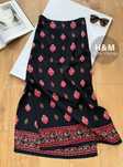 Długa maxi spódnica 100% wiskoza H&M vintage  rozporkami indyjski wzór