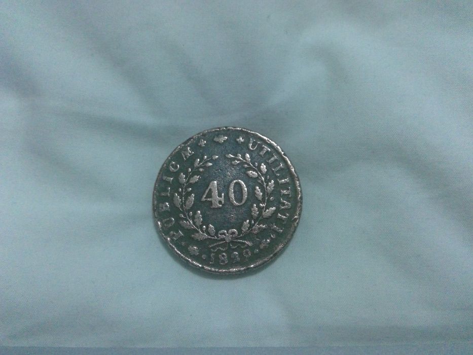 Moeda pataco (40 reis) bronze 1829 D. Miguel I