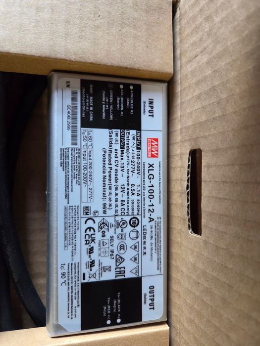 Блок живлення Mean Well 100W 12V 8A IP67 XLG-100-12-A