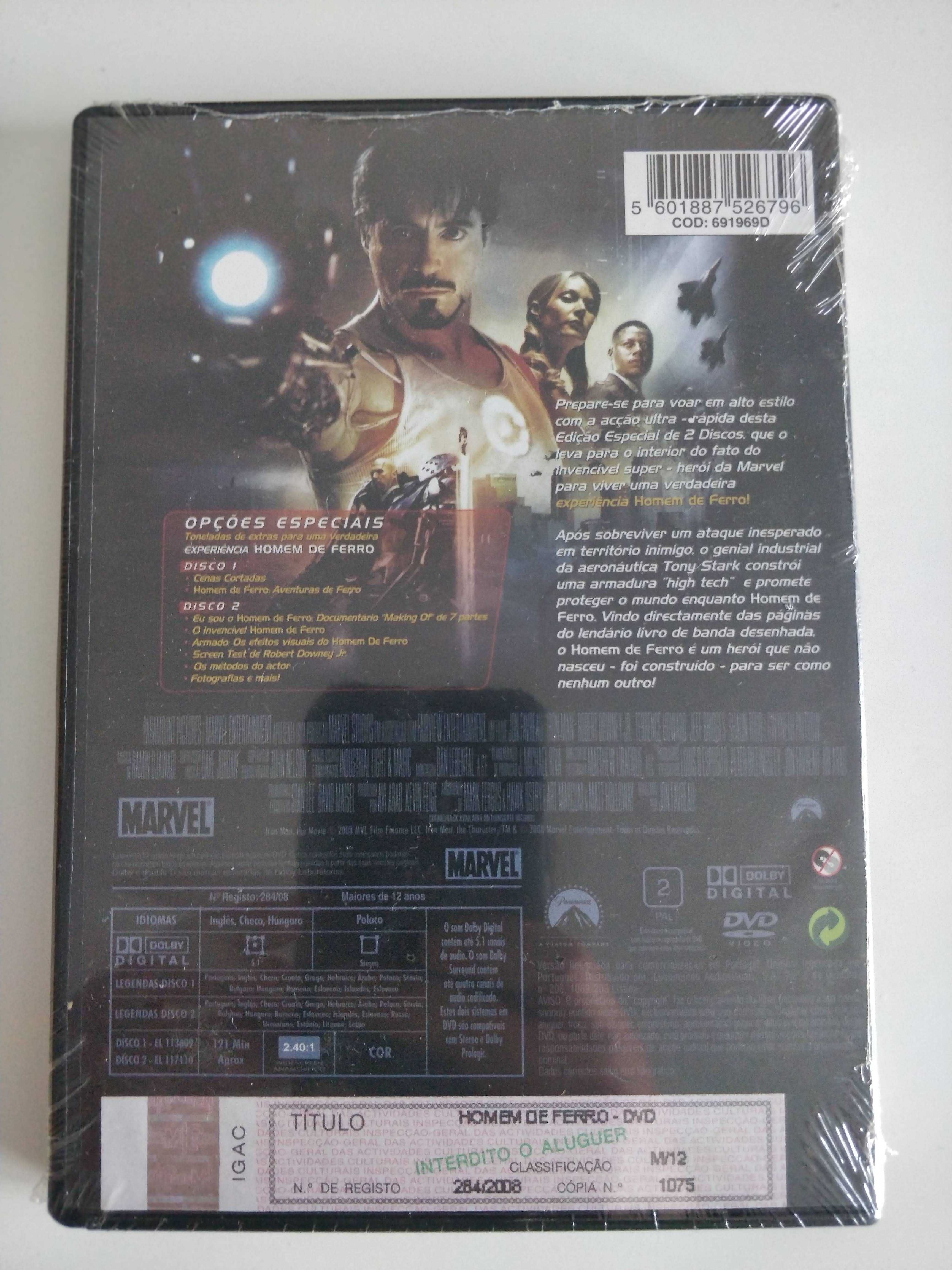 Homem de Ferro: Edição de Colecionador 2 DVDs - NOVO
