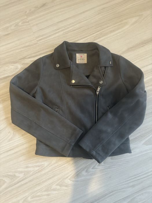 Kurtka ramoneska zamszowa