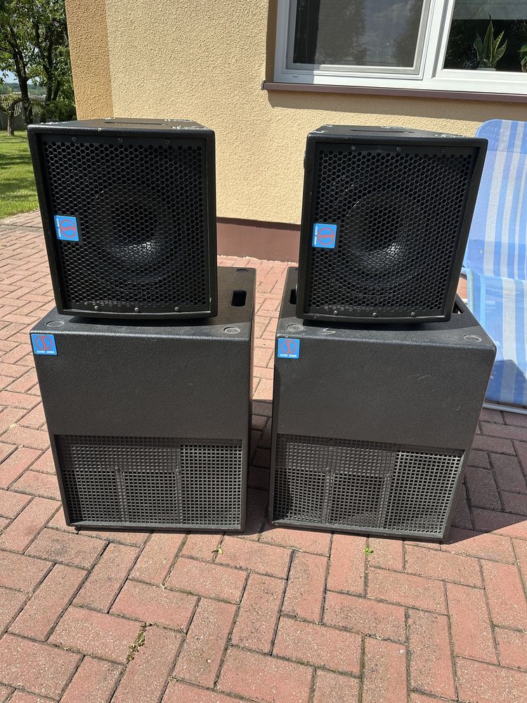 Nagłośnienie silver sound kolumny pasywne KXV 312 subbas