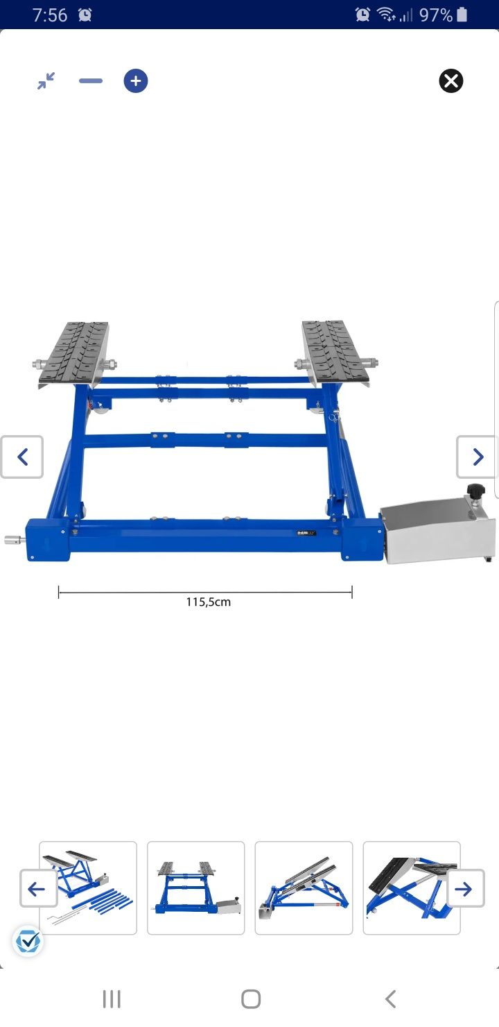 Elevador para automóveis - 1500 kg