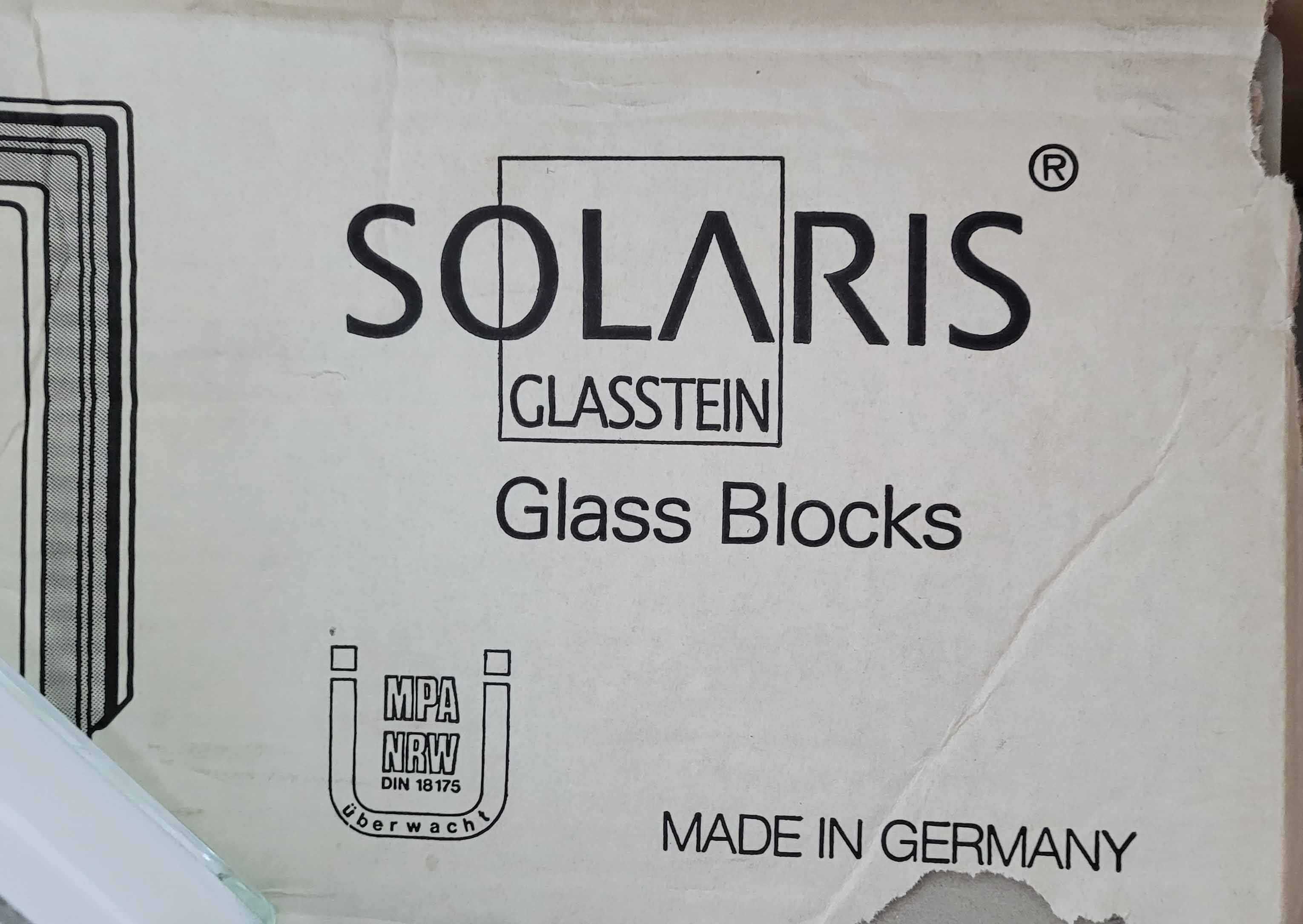 Tijolos de Vidro Solaris Made in Germany