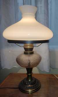 Kolekcjonerska mosiężna lampa gabinetowa