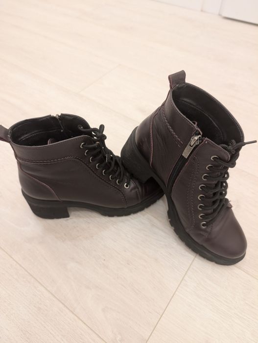 Шкіряні демісезонні ботинки