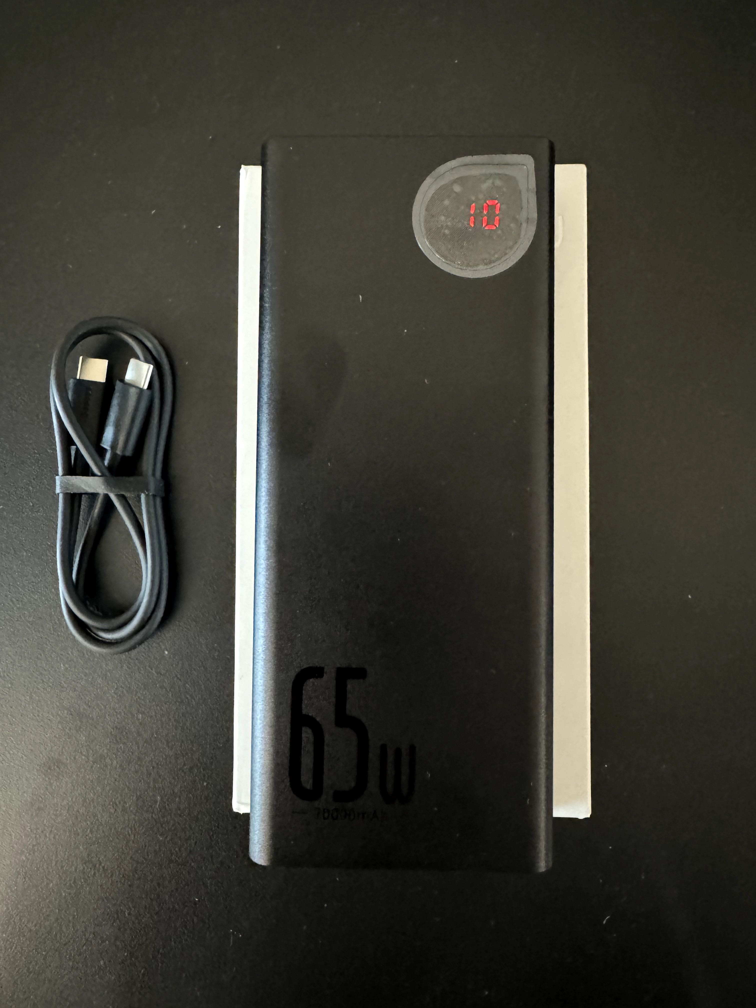 Павербанк Baseus Power Bank 65W 20000mAh чорний