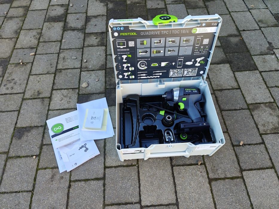 NOWA na Gwarancji Wiertarko-Wkrętarka FESTOOL TDC 18/4 L+ WALIZ