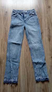Szerokie jeansowe spodnie