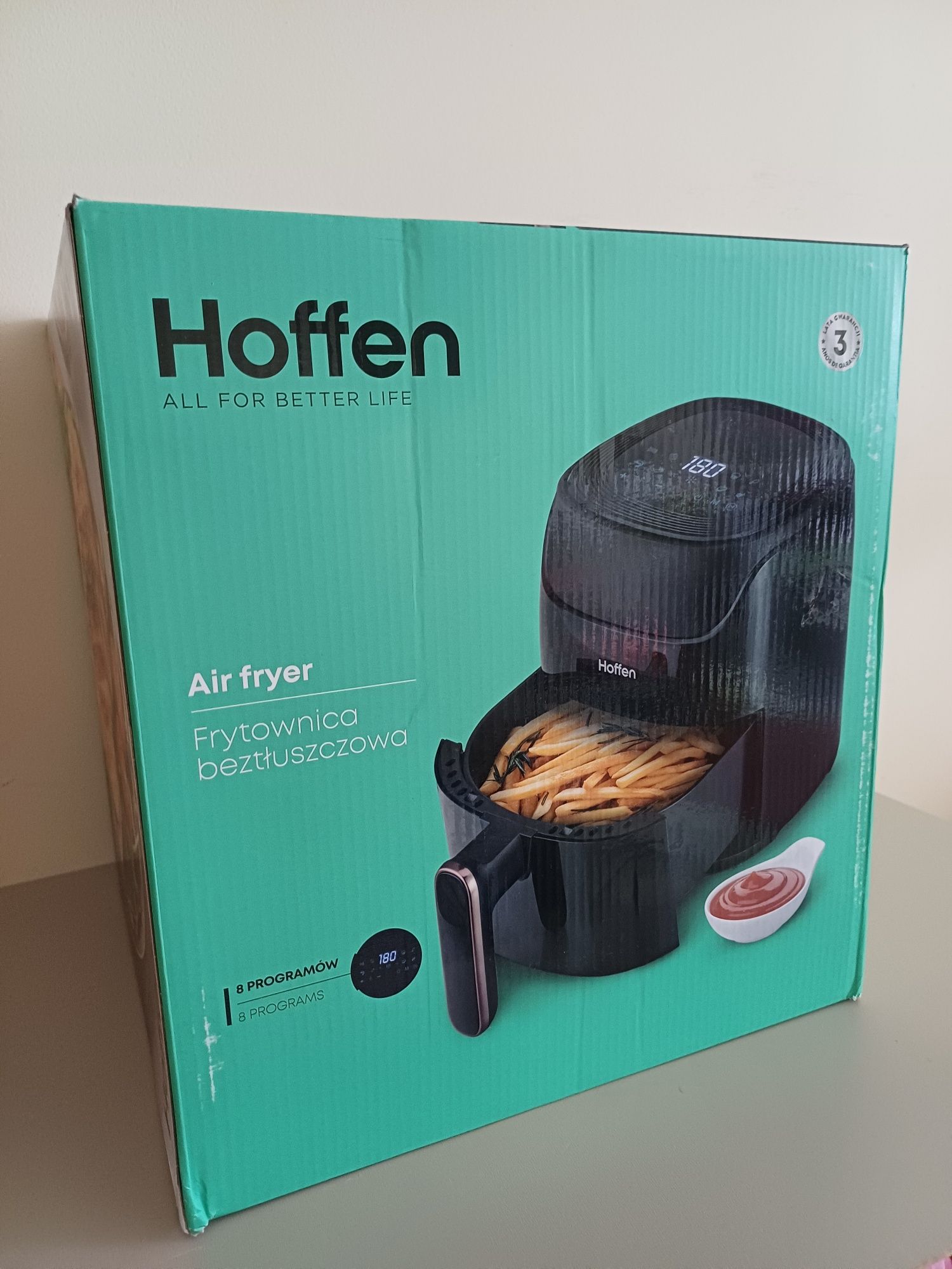 Nowa frytkownica beztłuszczowa HOFFEN, airfryer
