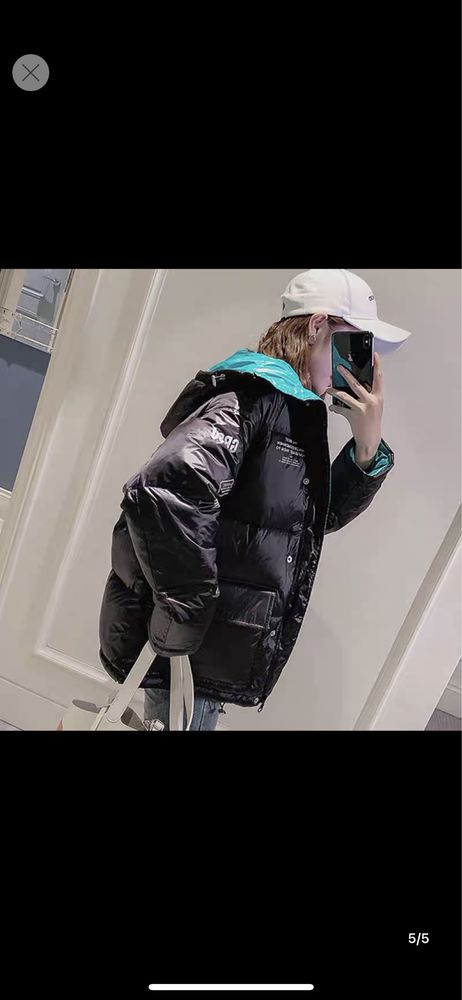 Куртка демисезонная  oversize прямого кроя