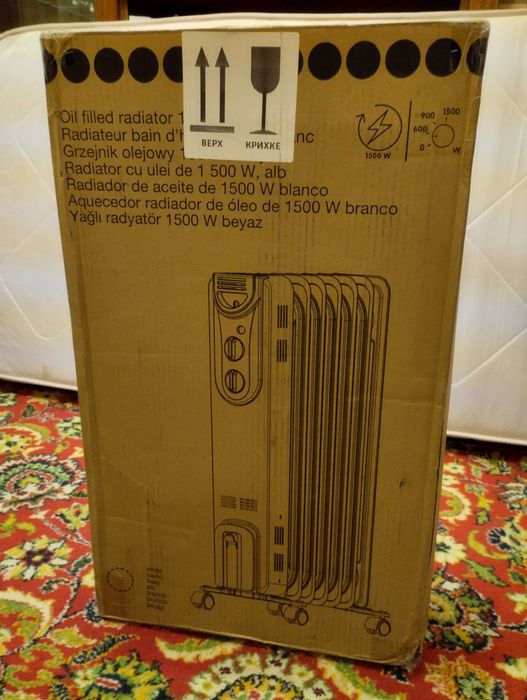 Масляный обогреватель 1500вт