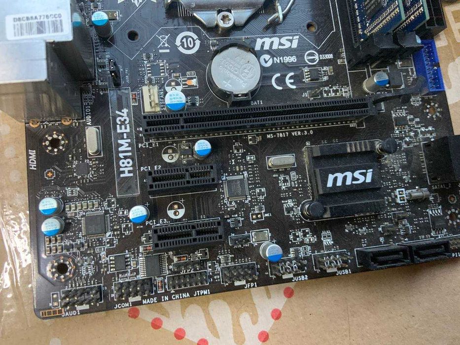 Комплект MSI H81M-E34 Intel Core i7-4790 16GB 1600GHz