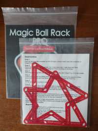 Oryginalny szablon do ustawiania bil Magic Ball Rack 9/10 red