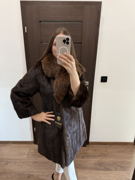Futro naturalne z norek Braschi Nowe 38 M