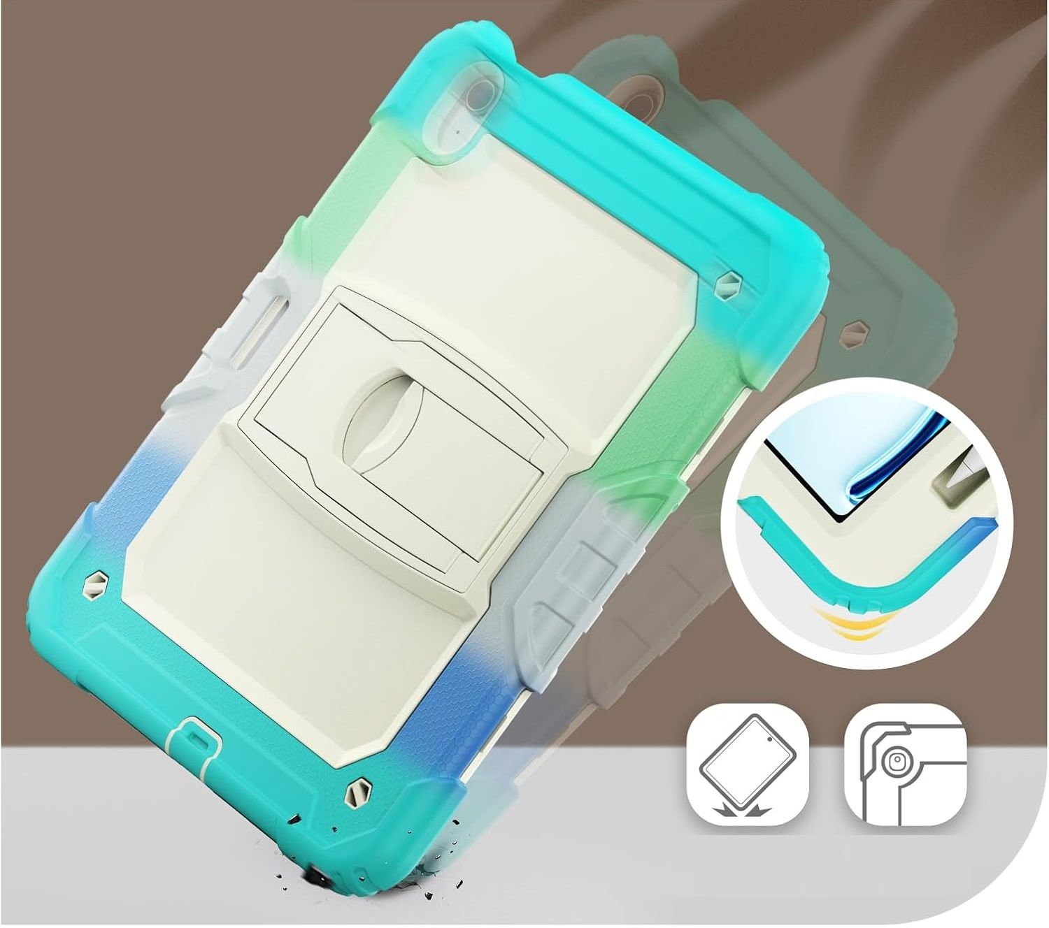 Etui do iPad Mini 6 8,3” z Podstawką i Miejscem na Rysik Zielone