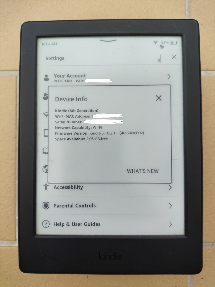 Kindle 8th generation