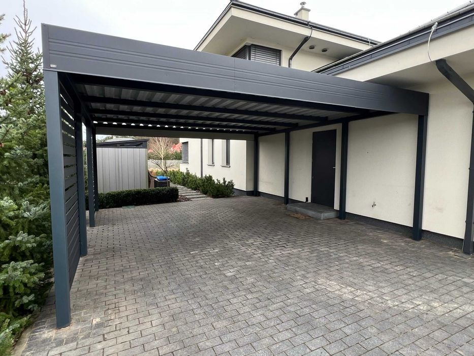 Wiata 6x6 - wiata samochodowa garażowa dwustanowiskowa pod wymiar