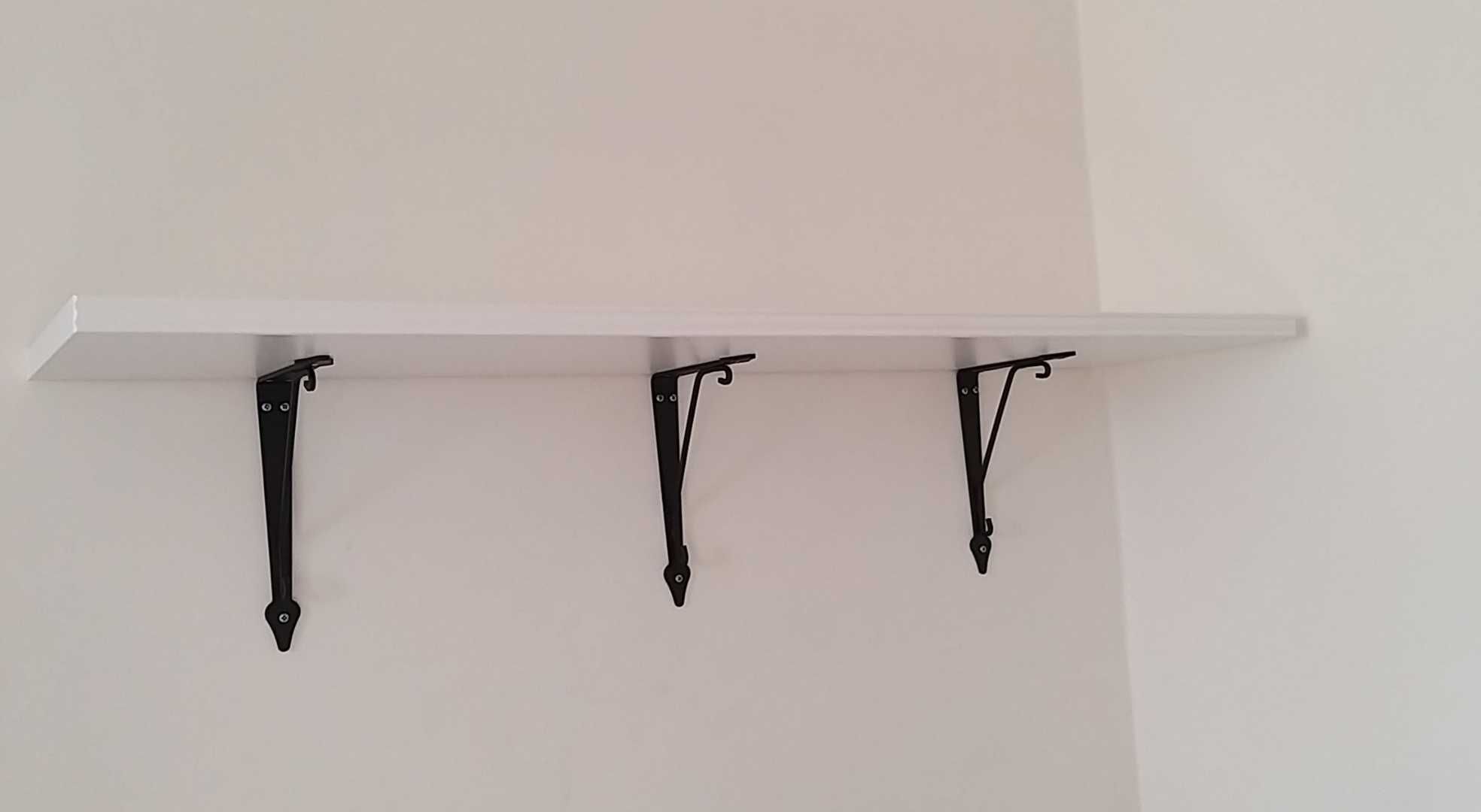 Półka bez wsporników z IKEI BERGSHULT, biały, 120x30 cm