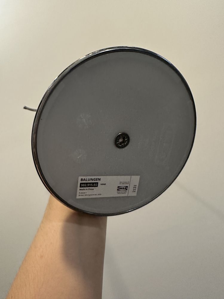Ikea BALUNGEN uchwyt na papier toaletowy srebrny