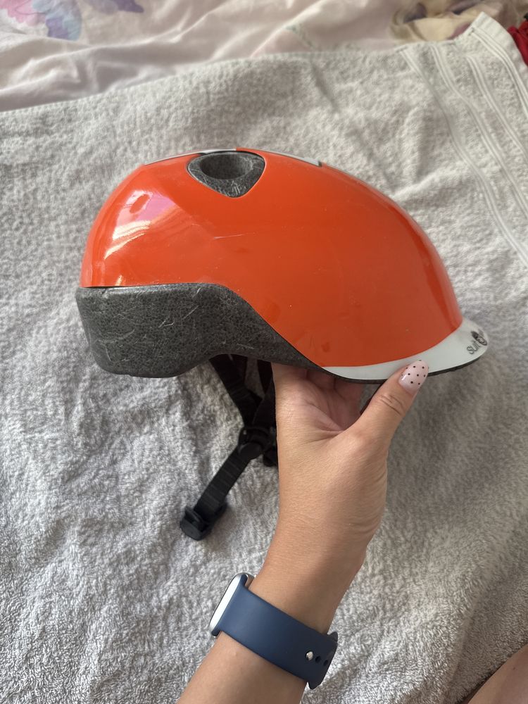 Kask rowerowy 53-56cm dzieciecy decathlon