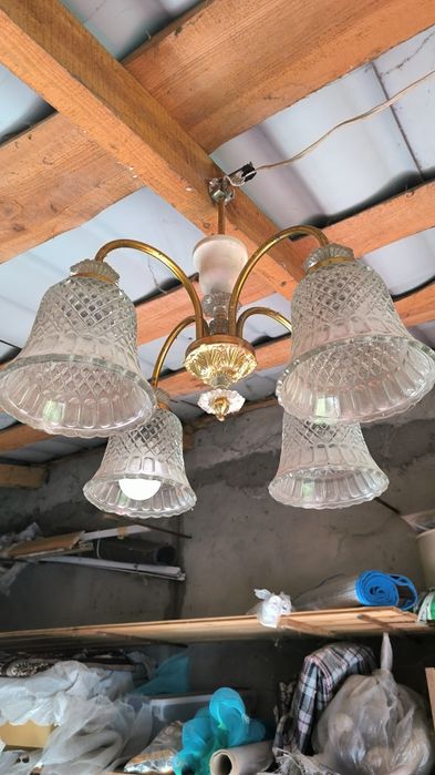 Люстра СССР на 4 плафона