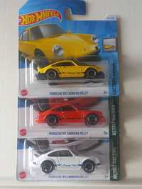 Conj 3 miniaturas hot wheels porsche 911 carrera rs 2.7