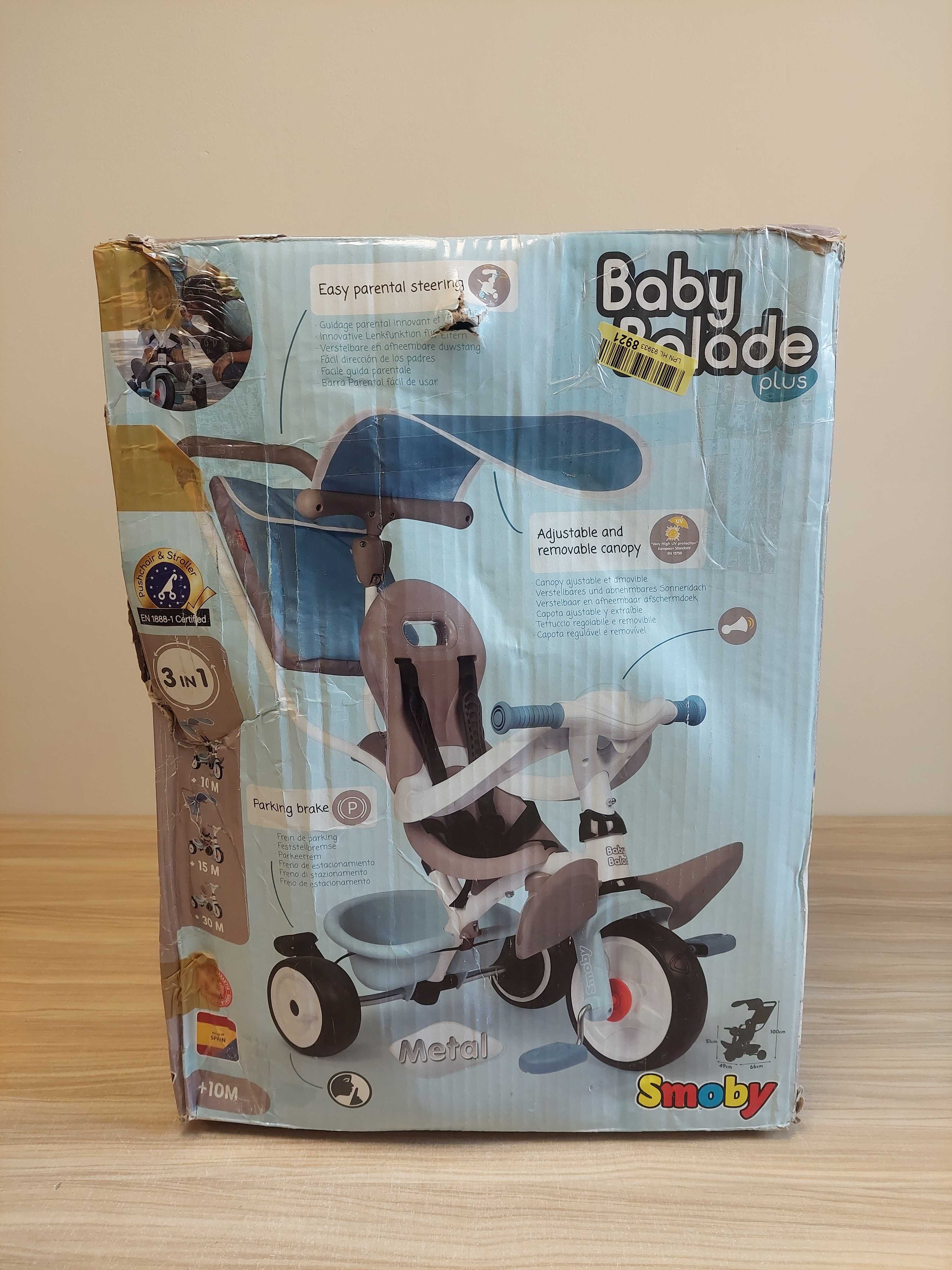 SMOBY Baby Balade Rowerek trójkołowy 3w1 K R1