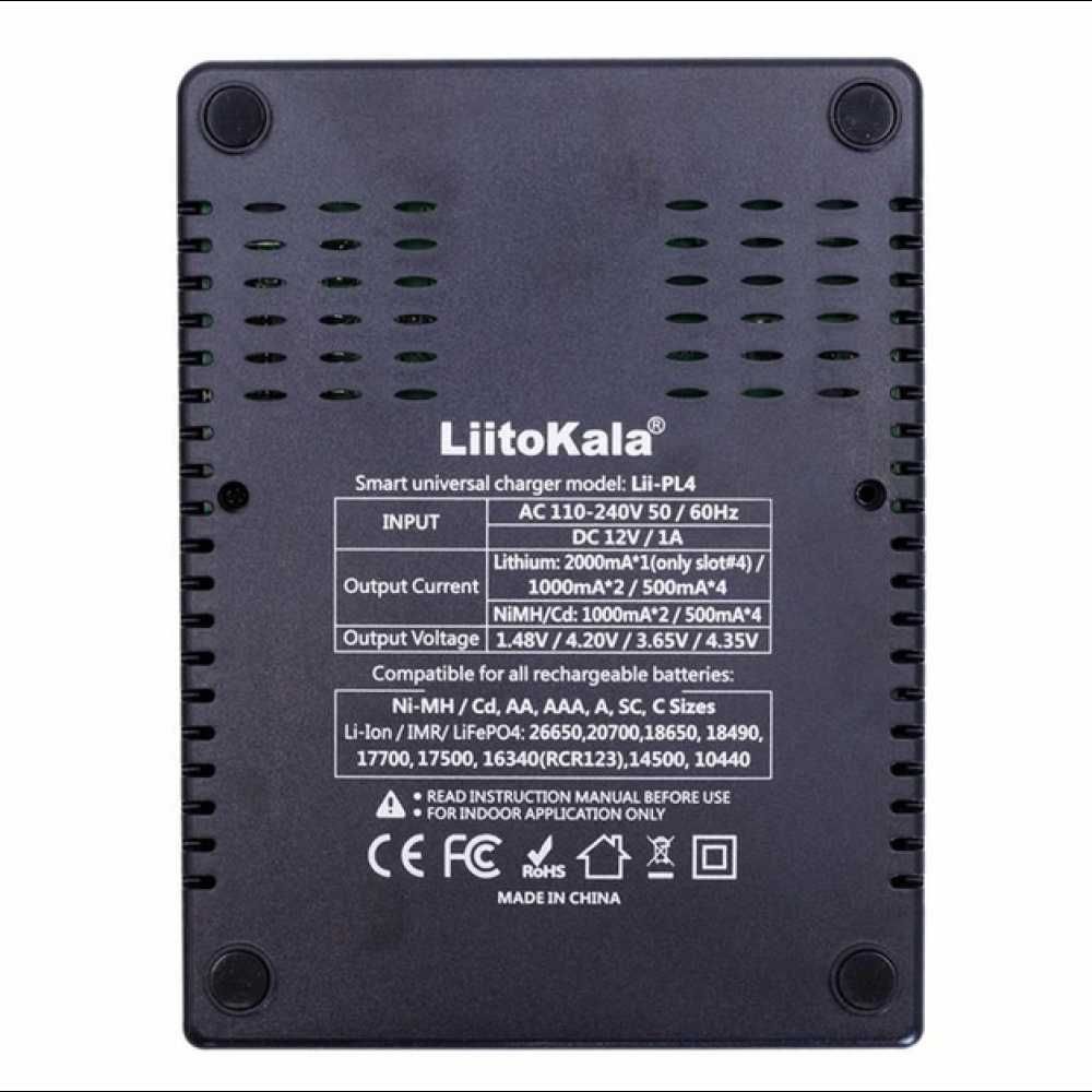 Зарядное устройство LiitoKala Lii-PL4 для 4x аккумуляторов