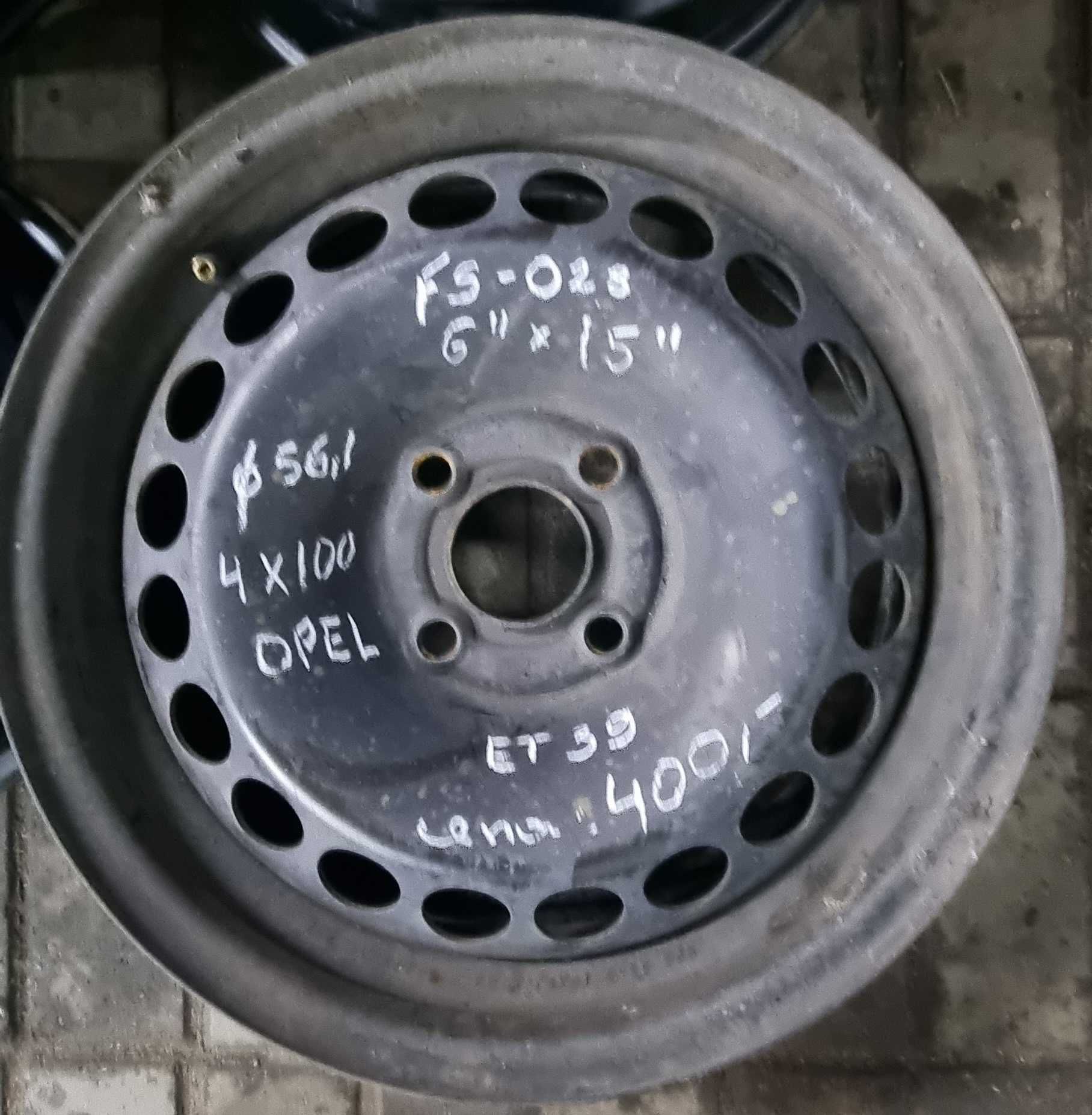 Felgi Stalowe 15" 4x100 Opel