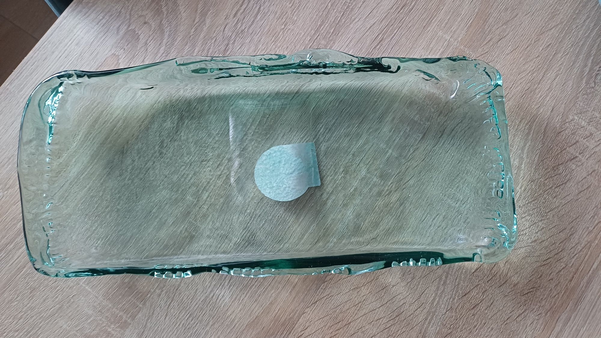 Centro de mesa em vidro (novo)-42cm
