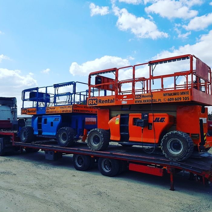 Wynajem podnośników nożycowych przegubowych  koszowych Poznań