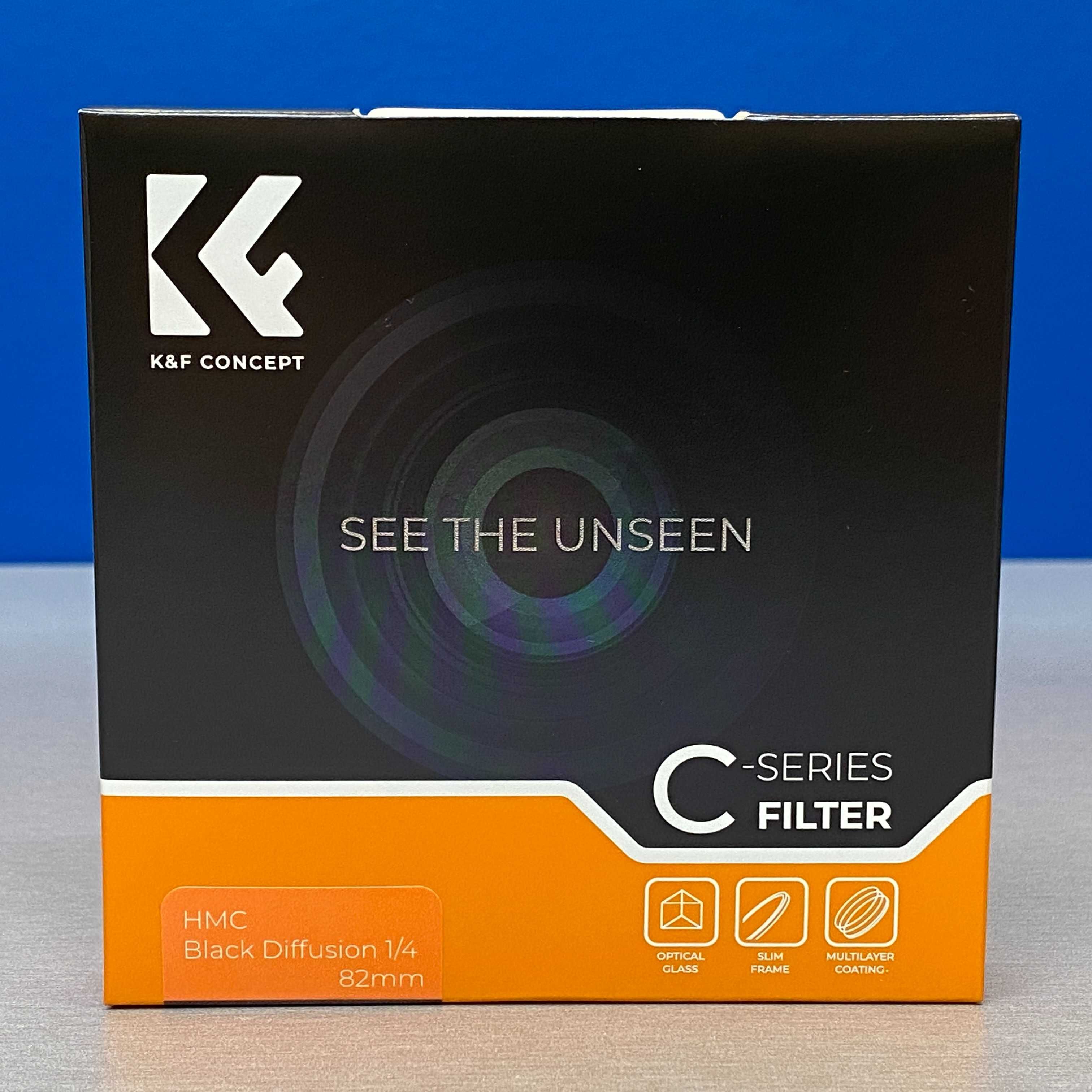 K&F Concept Black Diffusion 1/4 Slim 82mm (Filtro Black Mist) - SELADO