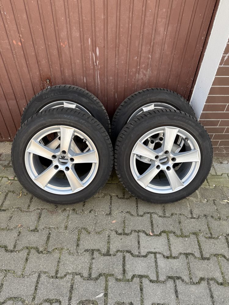 Koła felgi 5x120 opony zimowe pirelli 225 55 r 17 bmw dezent et34