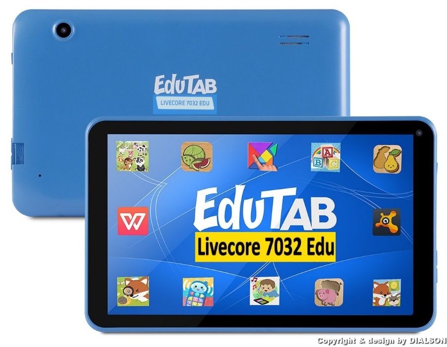 EDUTAB Multiset Tablet Edukacyjny Overmax Zabawki Prezent do Szkoły