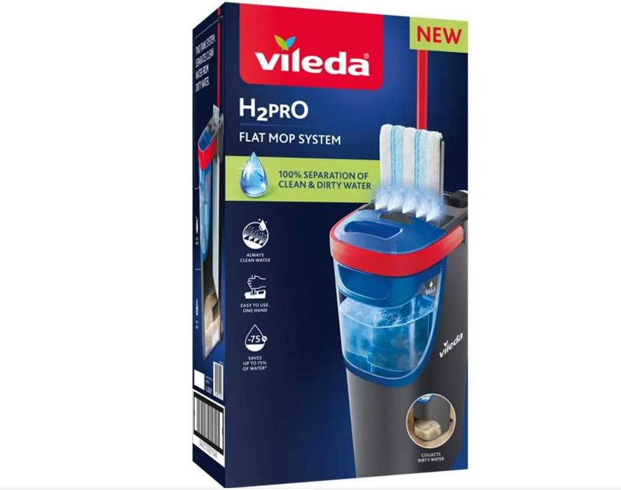 Набір для прибирання Vileda H2PrO Flat Mop System 175774.
