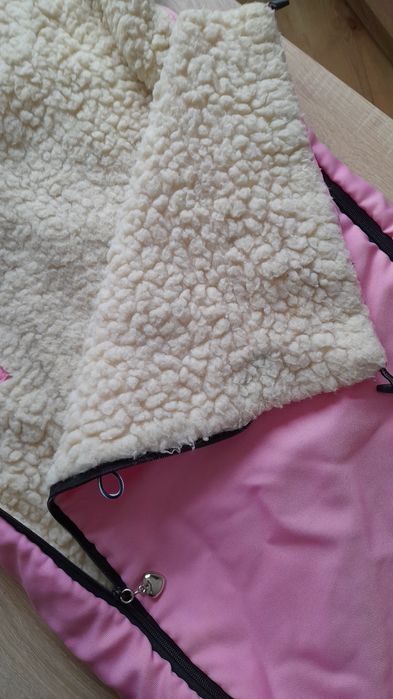 Śpiworek do wózka- wełniany