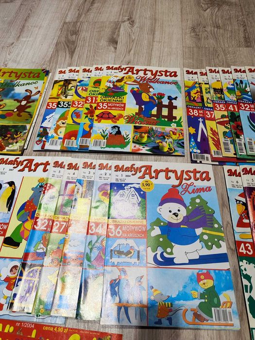 61 szt. Mały Artysta Window Color Hobby gazetka czasopismo dekoracje